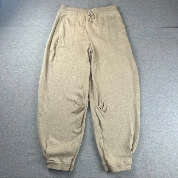 Free People Beach Freya Barrel Knit Pants Size Medium High Waist Slouchy Lounge - Picture 2 of 16